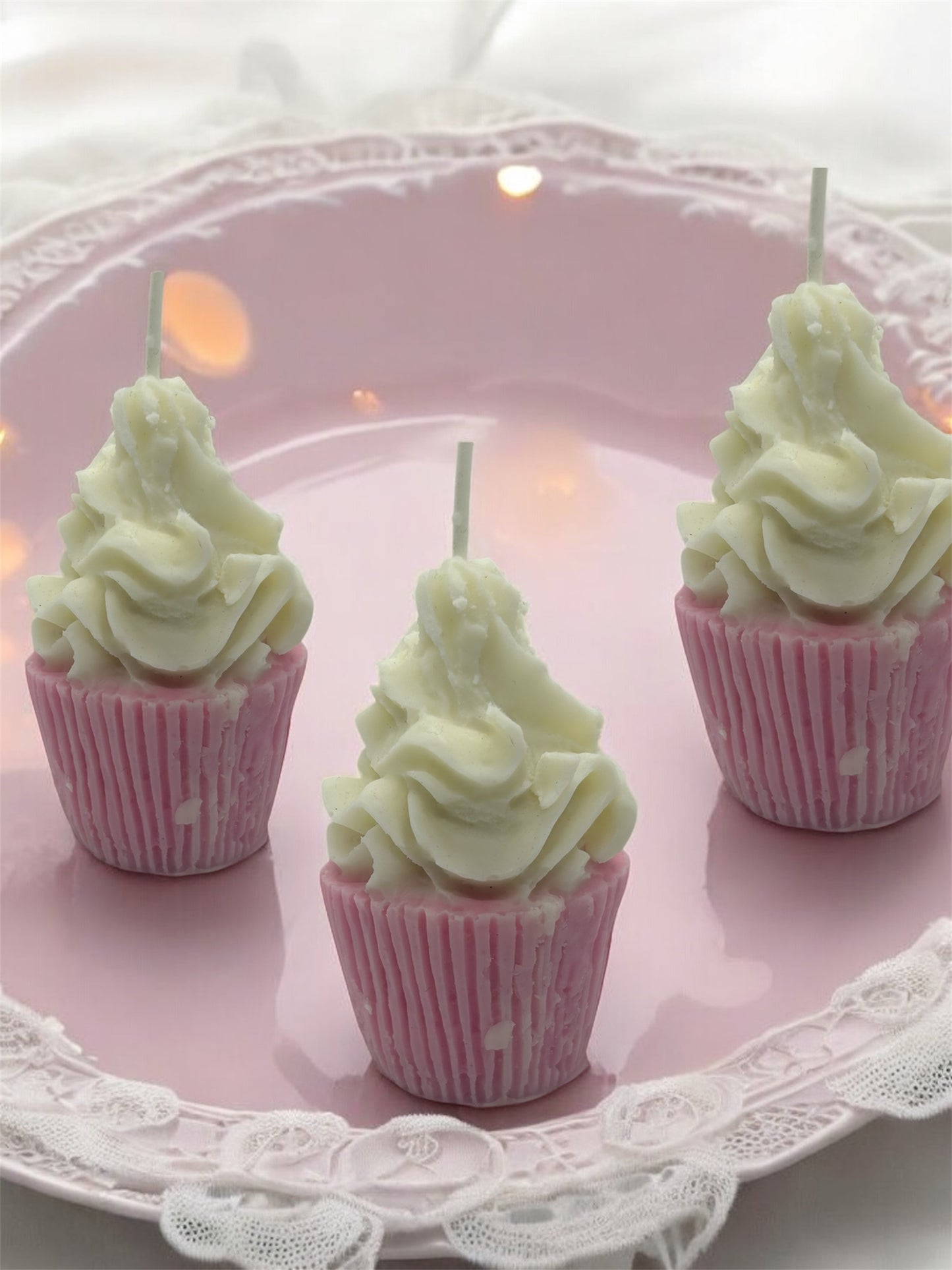 Cotton Candy Craze CupCake Candle