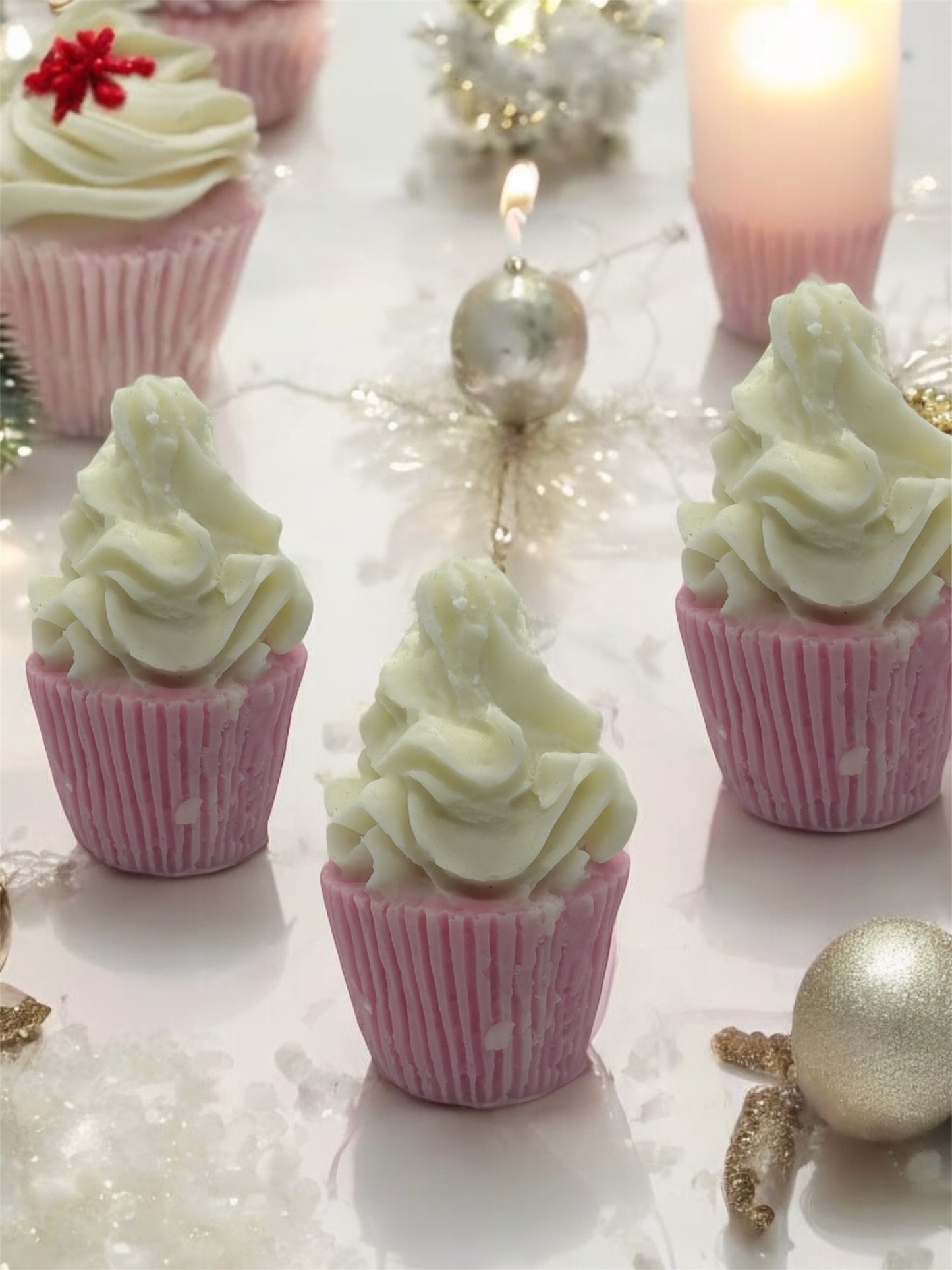 Cotton Candy Craze CupCake Candle